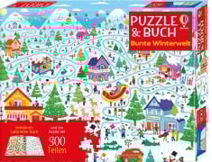 Cover-Bild zum Titel 'Puzzle & Buch: Bunte Winterwelt' von 'Kate Nolan, Sam Smith'