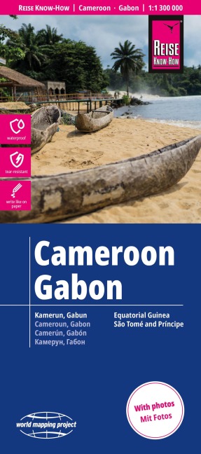 Reise Know-How Landkarte Kamerun, Gabun | Cameroon, Gabon (1:1.300.000) - 
