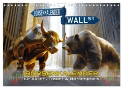 Cover-Bild zum Titel 'Börsenkalender - der Kalender für Aktien, Trader und Börsenprofis. (Wandkalender 2026 DIN A4 quer), CALVENDO Monatskalender' von 'Mb Fotografie'