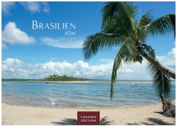 Cover-Bild zum Titel 'Brasilien Kalender 2026 - Wandkalender | Fotokalender Südamerika 24x35cm - Bildkalender mit beeindruckenden Fotos von Regenwald, Küste & Metropolen für Fernweh & Fans' von ''