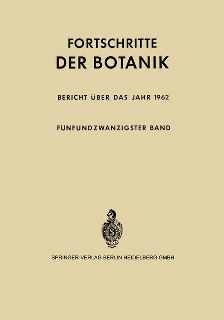 Bericht über das Jahr 1962 - Ernst Gäumann, Erwin Bünning