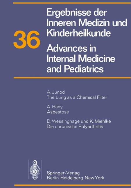 Ergebnisse der Inneren Medizin und Kinderheilkunde / Advances in Internal Medicine and Pediatrics - P. Frick, G. -A. von Harnack, H. P. Wolff, A. Prader, R. Schoen