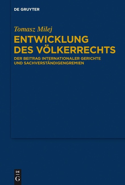Entwicklung des Völkerrechts - Tomasz Milej