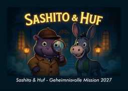 Cover-Bild zum Titel 'Sashito & Huf - Geheimnisvolle Mission 2027 Fotokalender DIN A5' von 'Tobias Schmitt, Kevin Heber'
