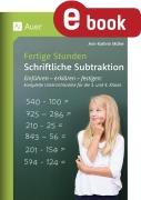 Cover-Bild zum Titel 'Fertige Stunden - Schriftliche Subtraktion' von 'Ann-Kathrin Müller'