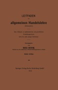 Cover-Bild zum Titel 'Leitfaden der allgemeinen Handelslehre (Kontorpraxis)' von 'Max Behm'