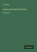 Cover-Bild zum Titel 'Annali universali di medicina' von 'A. Omodei'