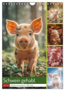 Schwein gehabt (Wandkalender 2026 DIN A4 hoch), CALVENDO Monatskalender - Steffen Gierok-Latniak