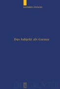 Cover-Bild zum Titel 'Das Subjekt als Grenze' von 'Kathrin Stengel'