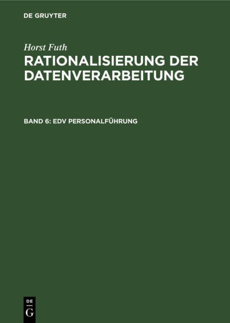 EDV Personalführung - Horst Futh