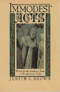 Cover-Bild zum Titel 'Immodest Acts' von 'Judith C. Brown'