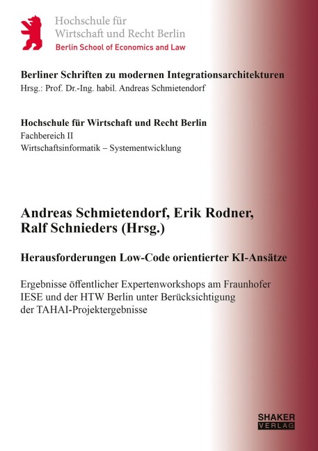 Herausforderungen Low-Code orientierter KI-Ansätze - 