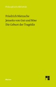 Cover-Bild zum Titel 'Jenseits von Gut und Böse. Die Geburt der Tragödie' von 'Friedrich Nietzsche'