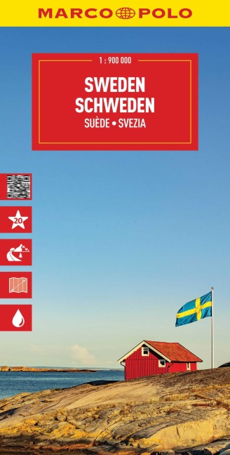 MARCO POLO Reisekarte Schweden 1:900.000 - 