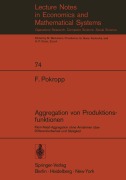 Cover-Bild zum Titel 'Aggregation von Produktionsfunktionen' von 'Fritz Pokropp'