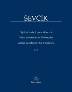 Cover-Bild zum Titel 'Vierzig Variationen op. 3 (für Violoncello)' von 'Otakar Evcík'