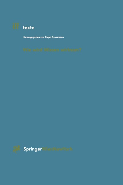 Wie wird Wissen wirksam? - 