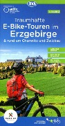 ADFC-Regionalkarte Traumhafte E-Bike-Touren im Erzgebirge, 1:75.000, mit Tagestourenvorschlägen, reiß- und wetterfest, GPS-Tracks Download - 