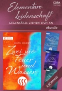 Cover-Bild zum Titel 'Elementare Leidenschaft - Gegensätze ziehen sich an' von 'Penny Jordan, Leanne Banks, Maureen Child, Kate Hardy'