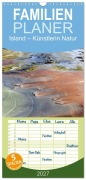 Cover-Bild zum Titel 'Familienplaner 2027 - Island - Künstlerin Natur mit 5 Spalten (Wandkalender, 21 x 45 cm) CALVENDO' von 'Brigitte Ulrich'