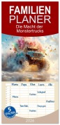 Cover-Bild zum Titel 'Familienplaner 2026 - Die Macht der Monstertrucks mit 5 Spalten (Wandkalender, 21 x 45 cm) CALVENDO' von 'Steffen Gierok-Latniak'
