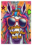 Cover-Bild zum Titel 'Coole Tiere der Pop Art (Wandkalender 2026 DIN A2 hoch), CALVENDO Monatskalender' von 'Nico Bielow'