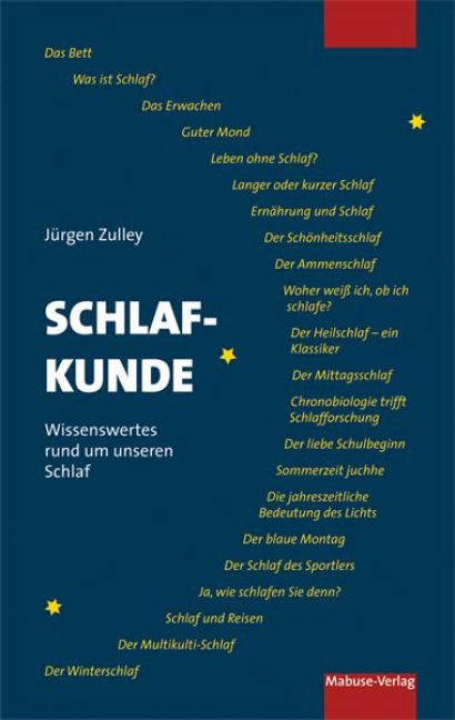 Schlafkunde - Jürgen Zulley