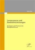 Cover-Bild zum Titel 'Lernprozesse und Gedächtnisleistungen: Strategien und Prozesse des Metagedächtnisses' von 'Heiko Kölle'