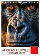 Cover-Bild zum Titel 'Afrikas Tierwelt - imposante Köpfe (Wandkalender 2026 DIN A4 hoch), CALVENDO Monatskalender' von 'Peter Roder'