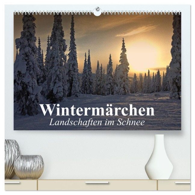 Wintermärchen Landschaften im Schnee (hochwertiger Premium Wandkalender 2026 DIN A2 quer), Kunstdruck in Hochglanz - Elisabeth Stanzer