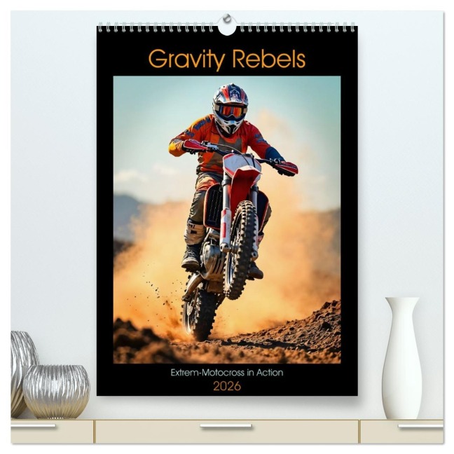 Gravity Rebels - Extrem-Motocross in Action (hochwertiger Premium Wandkalender 2026 DIN A2 hoch), Kunstdruck in Hochglanz - Andreas Spreider