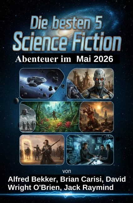 Die besten 5 Science Fiction Abenteuer im Mai 2026 - Alfred Bekker, Brian Carisi, Jack Raymond, David Wright O'Brien