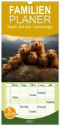 Cover-Bild zum Titel 'Familienplaner 2027 - Nach Art der Lemminge mit 5 Spalten (Wandkalender, 21 x 45 cm) CALVENDO' von 'Daniela Tapper'