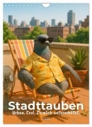 Cover-Bild zum Titel 'Stadttauben - Urban. Cool. Ziemlich unterschätzt. (Wandkalender 2026 DIN A4 hoch), CALVENDO Monatskalender' von 'Renaissance Soul'