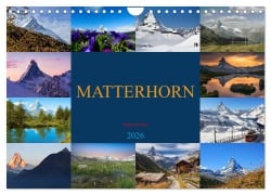 Cover-Bild zum Titel 'MATTERHORN Impressionen (Wandkalender 2026 DIN A4 quer), CALVENDO Monatskalender' von 'Susan Michel'
