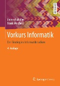 Cover-Bild zum Titel 'Vorkurs Informatik' von 'Heinrich Müller, Frank Weichert'