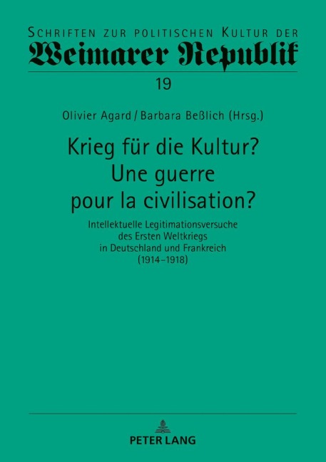 Krieg für die Kultur? Une guerre pour la civilisation? - 