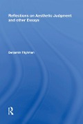 Cover-Bild zum Titel 'Reflections on Aesthetic Judgment and other Essays' von 'Benjamin Tilghman'