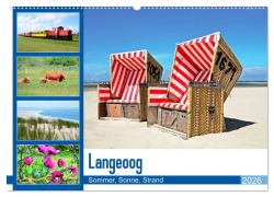 Cover-Bild zum Titel 'Langeoog - Sommer, Sonne, Strand (Wandkalender 2026 DIN A2 quer), CALVENDO Monatskalender' von 'Nina Schwarze'