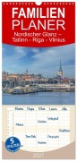 Cover-Bild zum Titel 'Familienplaner 2027 - Nordischer Glanz - Tallinn - Riga - Vilnius mit 5 Spalten (Wandkalender, 21 x 45 cm) CALVENDO' von 'Claudia Guth'