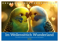 Im Wellensittich Wunderland (Tischkalender 2026 DIN A5 quer), CALVENDO Monatskalender - Kerstin Waurick