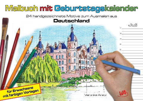 Malbuch mit Geburtstagskalender aus Deutschland - Veronika Aretz