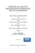 Cover-Bild zum Titel 'Beiträge zur Kenntnis der Resorptiven Wirkungen der Oxydationsmittel' von 'Willi Rieder'