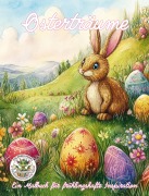 Cover-Bild zum Titel 'Osterträume - Ein Malbuch für frühlingshafte Inspiration' von 'Nanja Holland'