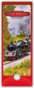 Cover-Bild zum Titel 'Steam Railway - Dampfeisenbahnen 2026 - Slimline-Kalender' von 'Carousel Calendar'