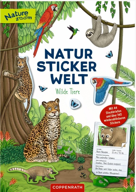 Natur-Stickerwelt - Wilde Tiere - 