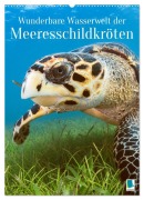 Cover-Bild zum Titel 'Wunderbare Wasserwelt der Meeresschildkröten (Wandkalender 2027 DIN A2 hoch), CALVENDO Monatskalender' von 'Calvendo'