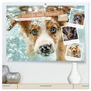 Cover-Bild zum Titel 'Hunde und Wasser (hochwertiger Premium Wandkalender 2026 DIN A2 quer), Kunstdruck in Hochglanz' von 'Daniela Tapper'
