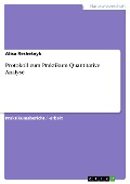 Protokoll zum Praktikum Quantitative Analyse - Alisa Reshetnyk