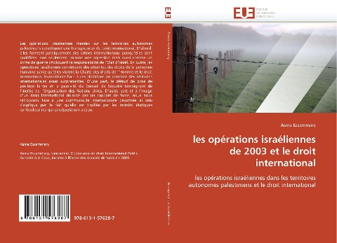les opérations israéliennes de 2003 et le droit international - Asma Essammary